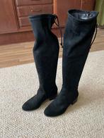 Zwarte suède overknee laarzen - maat 39, Ophalen of Verzenden, Zo goed als nieuw, Zwart, Hoge laarzen