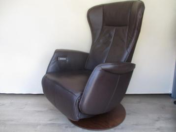 NIEUWSTAAT De Toekomst relaxfauteuil bruin leer elektr verst beschikbaar voor biedingen