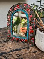 Marokkaanse mini spiegel koper messing 1001 nacht oosters, Huis en Inrichting, Woonaccessoires | Spiegels, Overige vormen, Minder dan 100 cm