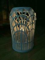 Riviera Maison landelijk windlicht lantaarn kandelaar hout, Huis en Inrichting, Ophalen, 25 tot 50 cm, Wit, Zo goed als nieuw