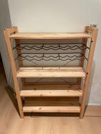 Houten wijnrek met opbergruimte, Ophalen, 15 tot 25 flessen, Zo goed als nieuw, 75 cm of meer