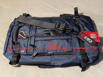 Rugtas 56 cm — zwart en blauw beschikbaar voor biedingen