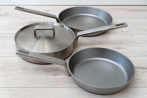 Iittala Tools Pannen, Huis en Inrichting, Keuken | Potten en Pannen, Zo goed als nieuw, Koekenpan of Braadpan, Rvs, Inductieplaat