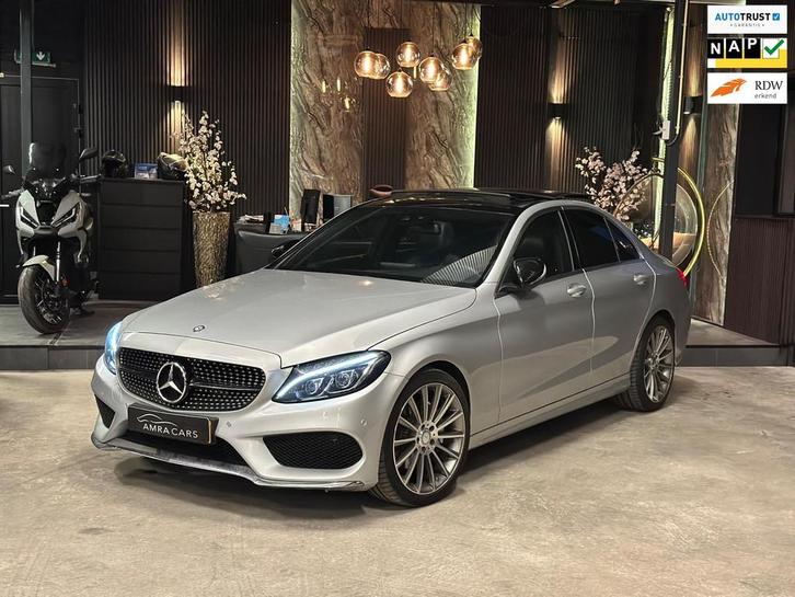 Mercedes-Benz C-klasse 180 AMG|PANO|SFEER|ELEK. STOELEN|BOMV, Auto's, Mercedes-Benz, Bedrijf, Te koop, C-Klasse, ABS, Achteruitrijcamera