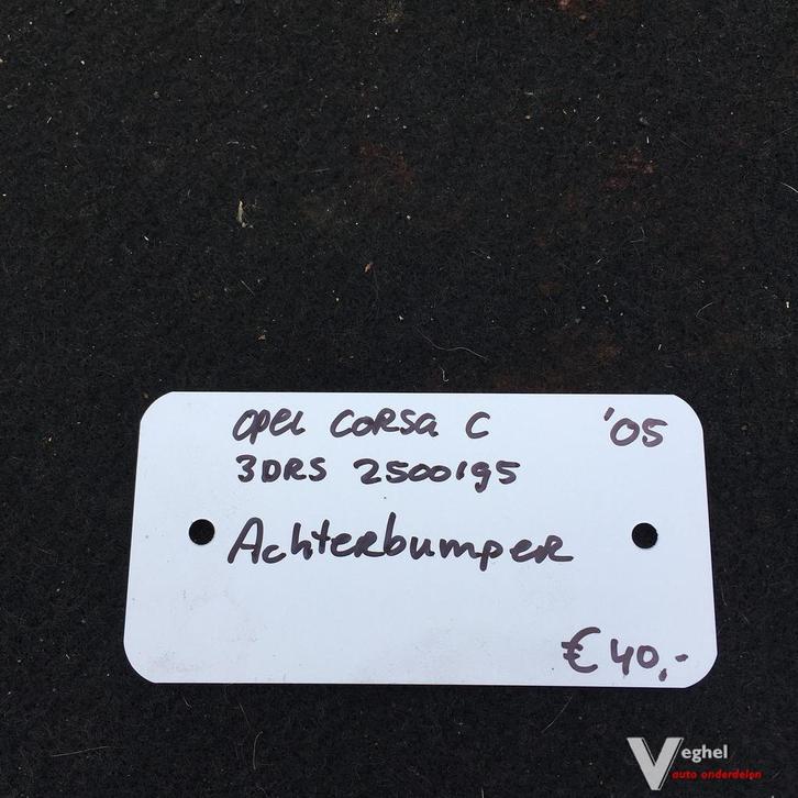 Opel Corsa C 1.2 3drs 2005 2500195 Achterbumper, Auto-onderdelen, Carrosserie en Plaatwerk, Bumper, Achter, Gebruikt, Ophalen