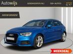Audi A3 Sportback 1.0 TFSI Sport S Line Edition|AUT|LED|B&O|, Gebruikt, Traction-control, Blauw, Origineel Nederlands