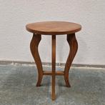 Klassieke bijzettafel eiken plantentafel pidestal, Ophalen of Verzenden, Huis en Inrichting