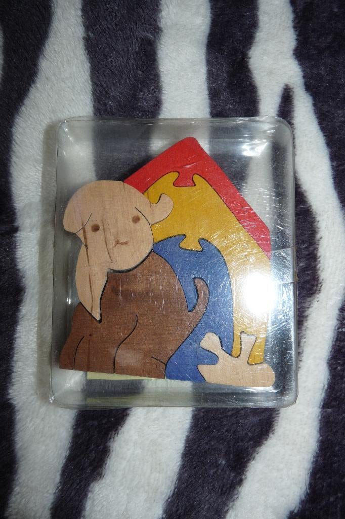 nieuw houten puzzel, Ophalen of Verzenden, Minder dan 10 stukjes, Nieuw, Van hout