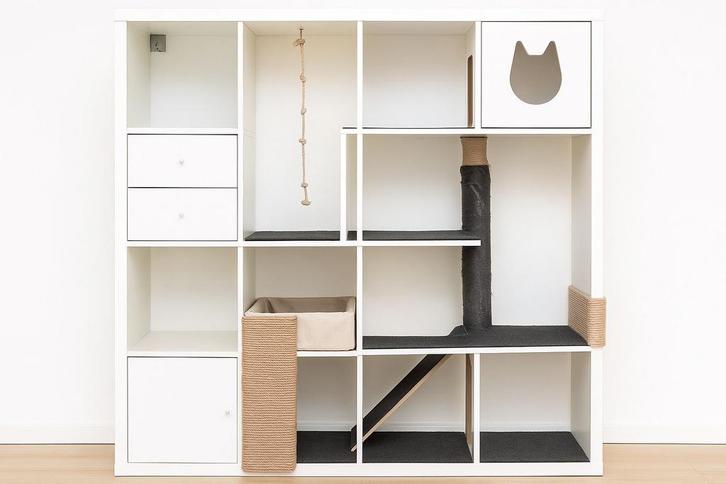 IKEA Kallax kattenkast/kattenmeubel/ kattenhuis NU €20,-, Dieren en Toebehoren, Katten-accessoires, Gebruikt, Ophalen of Verzenden