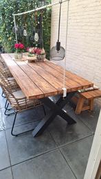Houten tuinset, Ophalen, Gebruikt, Hout, Bank