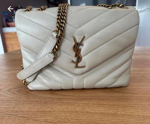 Yves saint laurent envelop tas, Sieraden, Tassen en Uiterlijk, Tassen | Damestassen, Gebruikt, Schoudertasje, Wit, Ophalen of Verzenden