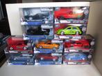 Jada Toys - 10 Fast & Furiouscars - 1:32 - Mint in boxes, Nieuw, Overige merken, Ophalen of Verzenden, Auto