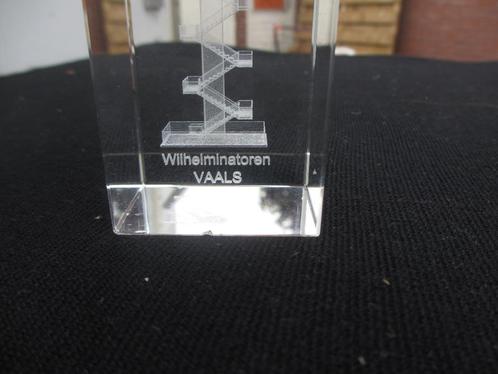 Glazen paperweight Vaals Wilhelmina-toren, Antiek en Kunst, Antiek | Glas en Kristal, Ophalen of Verzenden