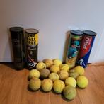 Tennisballen div. merken Dunlop, Wilson, Slazenger, Sport en Fitness, Tennis, Gebruikt, Ballen, L00, Ophalen of Verzenden
