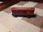 Trein blik, 7,5 cm, niet gemerkt rood gebogen blik, locomoti, Antiek en Kunst, Curiosa en Brocante, Ophalen of Verzenden