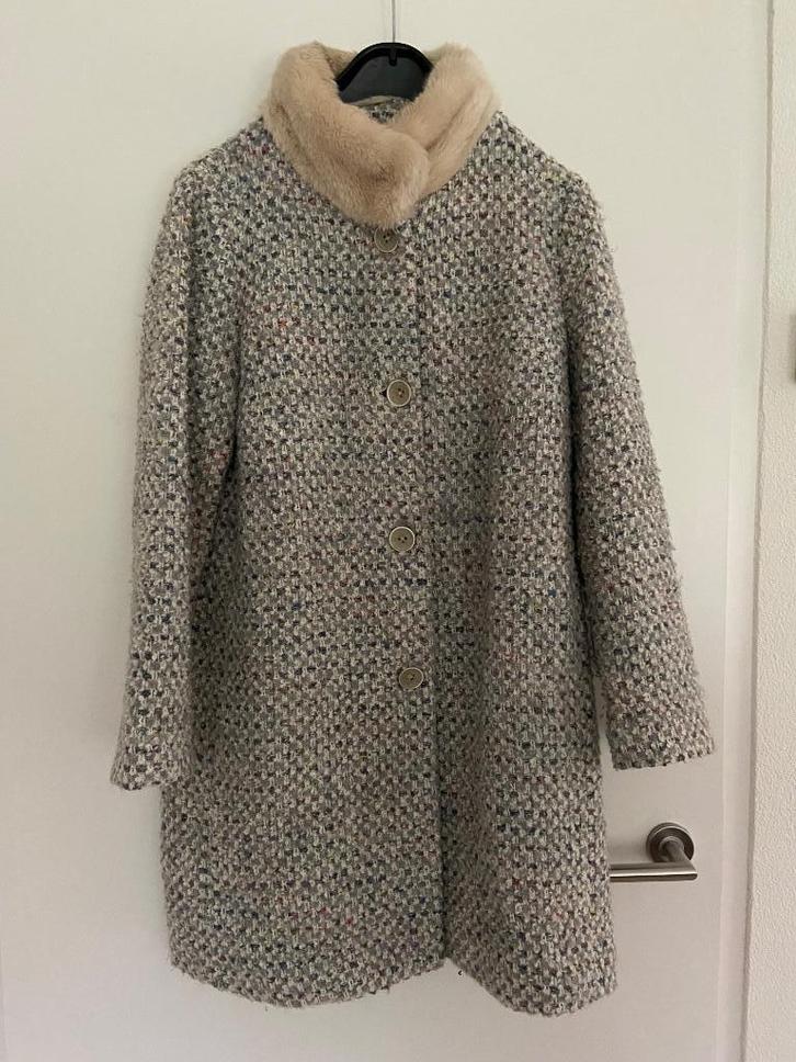 River Woods jas, Kleding | Dames, Jassen | Winter, Zo goed als nieuw, Maat 42/44 (L), Grijs, Ophalen of Verzenden