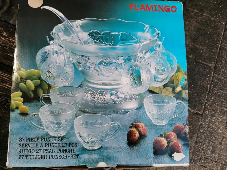 27 delig glazen Bowlset., Huis en Inrichting, Keuken | Servies, Glas of Glazen, Overige stijlen, Glas, Ophalen