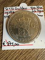 Schitterende rijksdaalder 1938 Grof haar, Zilver, Ophalen of Verzenden, Koningin Wilhelmina, Losse munt