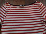 Zara, bretons gestreept shirtje wit/ rood. Maat M, Zara, Maat 38/40 (M), Ophalen of Verzenden, Lange mouw