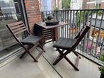 Ikea Tuinset - Houten Klapstoelen en Tafel, Tuin en Terras, Tuinsets en Loungesets, Ophalen, Gebruikt, Hout, 2 zitplaatsen