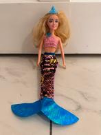 Zeemeermin barbie met glitter staart, roze, Ophalen of Verzenden, Zo goed als nieuw, Barbie