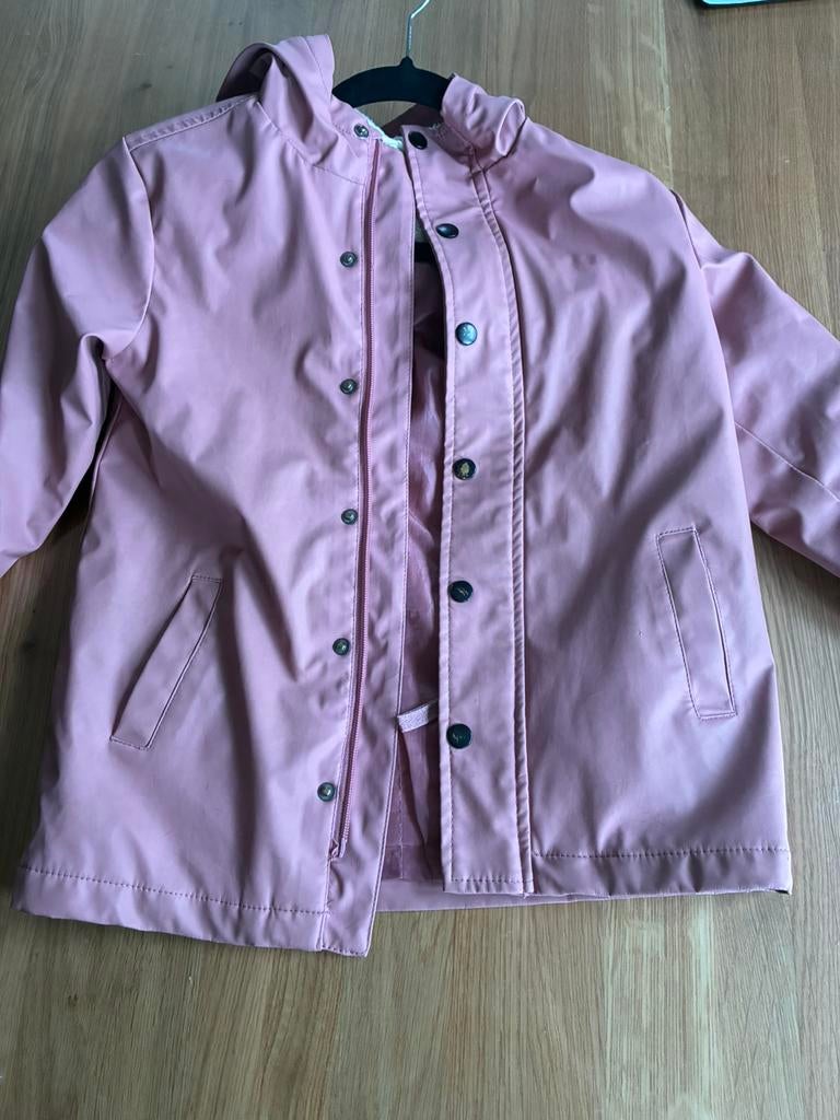 Gevoerde regenjas, Kinderen en Baby's, Kinderkleding | Maat 122, Gebruikt, Meisje, Jas, Ophalen of Verzenden