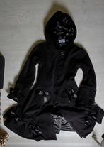 Poizen Industries Alice Coat zwarte gothic jas, ONGEDRAGEN, Kleding | Dames, Zwart, Maat 42/44 (L), Nieuw, Ophalen of Verzenden