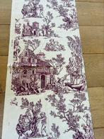 Toile de jouy stof paars nieuw 265x51 cm, 120 cm of meer, Paars, Nieuw, Ophalen of Verzenden
