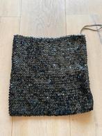 Strapless top pailletten one size  stretch nieuwstaat, Maat 38/40 (M), Zwart, Ophalen of Verzenden, Zo goed als nieuw