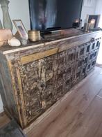 Indische kast met papieren dressoir, Indisch, Gebruikt, 100 tot 150 cm, 150 tot 200 cm