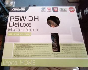 Asus P5W DH Deluxe (Compleet in doos + veel extra) beschikbaar voor biedingen