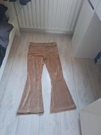 Flared rib broek, Kleding | Dames, Broeken en Pantalons, Beige, Maat 42/44 (L), Ophalen of Verzenden, Zo goed als nieuw