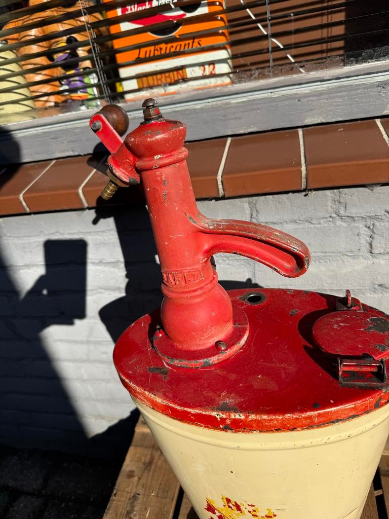 Vintage Dentax C Handpomp - Vet pomp, Verzamelen, Ophalen, Gebruikt, Gebruiksvoorwerp, .