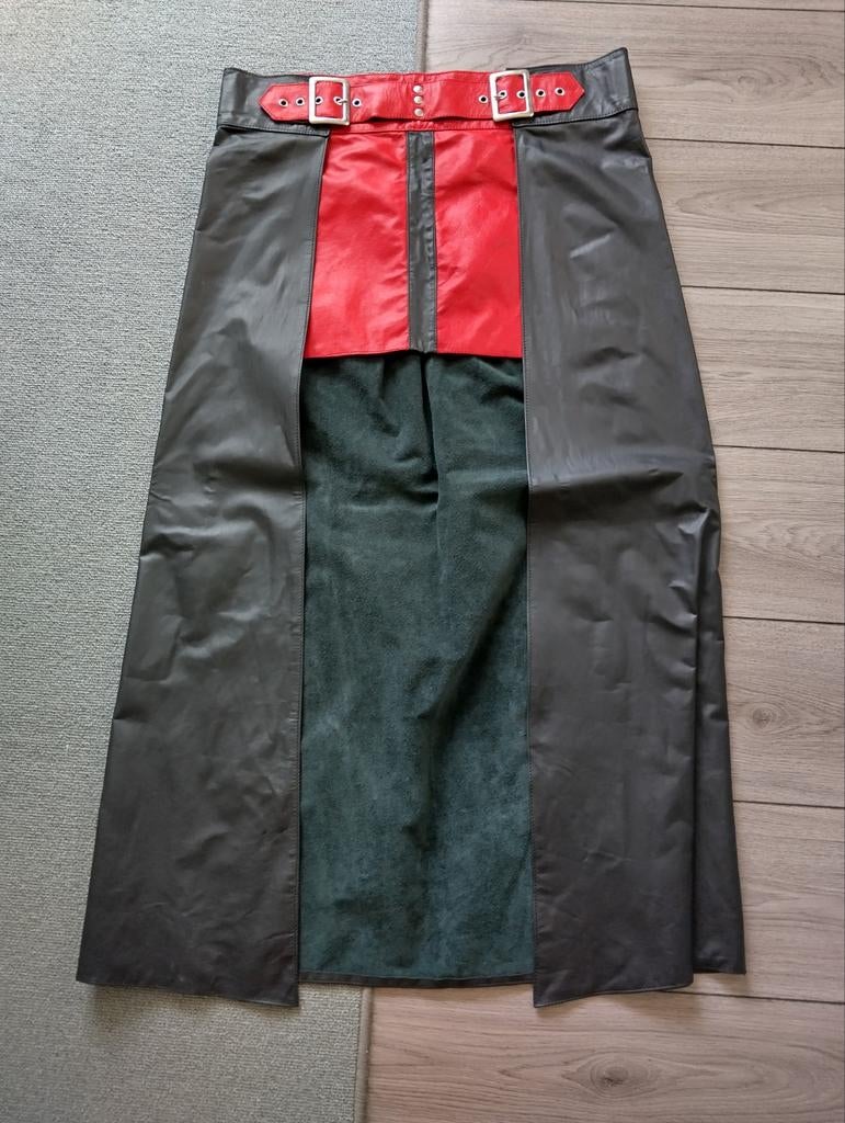 Leren rok, Mister Mitch, heren L/XL, Ophalen of Verzenden, Maat 56/58 (XL), Zwart