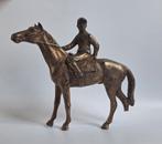 Leuk paarden beeldje met ruiter., Ophalen of Verzenden, Gebruikt, Dier