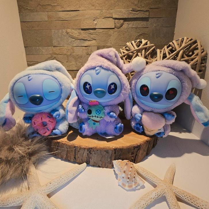 Stitch Labubu Set - Donut, Secret, IJsje, Verzamelen, Poppetjes en Figuurtjes, Nieuw, Ophalen of Verzenden