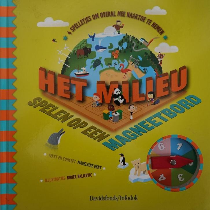 Het Milieu -spelen op een magneetbord- spel- en doeboek, Hobby en Vrije tijd, Gezelschapsspellen | Bordspellen, Nieuw, Een of twee spelers
