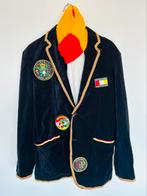 Luxe fluwelen Oeteldonk herenjas, Kleding | Heren, Carnavalskleding en Feestkleding, Maat 52/54 (L), Carnaval, Oeteldonk, Ophalen of Verzenden