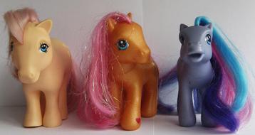 My Little Pony 3 Stuks Vintage 1982-2002 beschikbaar voor biedingen