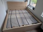 Ikea bedframe met Felix matras (2.00 x 1.60 m), Huis en Inrichting, Slaapkamer | Bedden, Ophalen, Gebruikt, Beige, Tweepersoons