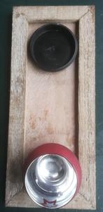 Houten plankje en rieten mandje voor kerststukjes, Ophalen of Verzenden, Zo goed als nieuw, Materiaal