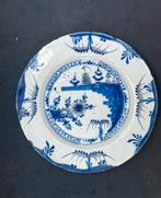 Antiek Delfts aardewerk wandbord 17e / 18e eeuw chinoiserie, Antiek en Kunst, Ophalen of Verzenden