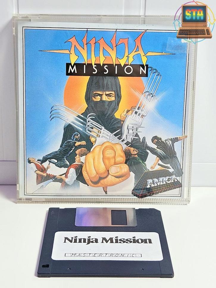 Amiga Ninja Mission Mastertronic 1988 In Jewel Case Werkend, Computers en Software, Vintage Computers, Ophalen of Verzenden