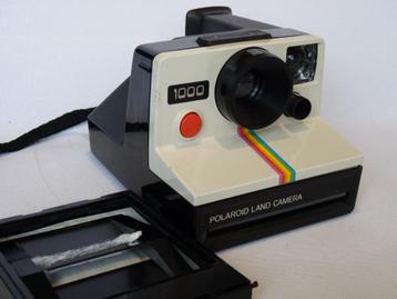 Polaroid 1000  SX-70 Landcamera, regenboog en rode knop beschikbaar voor biedingen