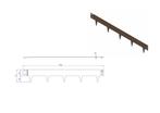 Borderrand cortenstaal 16cm x 106cm - Stuksprijs bij 20st., Overige materialen, 100 tot 200 cm, Info@cortenstunter.nl, Www.cortenstunter.nl