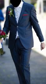 Trouwpak Alexander Alesi maat 50, Ophalen of Verzenden, Gedragen, Grijs, Trouwpak