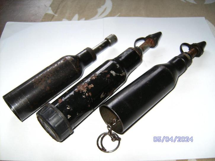 3 x ouderwetse vetspuiten ijzer vintage brocante oud, Antiek en Kunst, Antiek | Gereedschap en Instrumenten, Ophalen of Verzenden