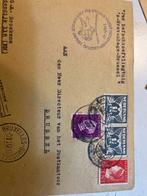 Luchtpost Envelop 's-Gravenhage-Brussel 1947, Postzegels en Munten, Brieven en Enveloppen | Nederland, Ophalen of Verzenden, Envelop