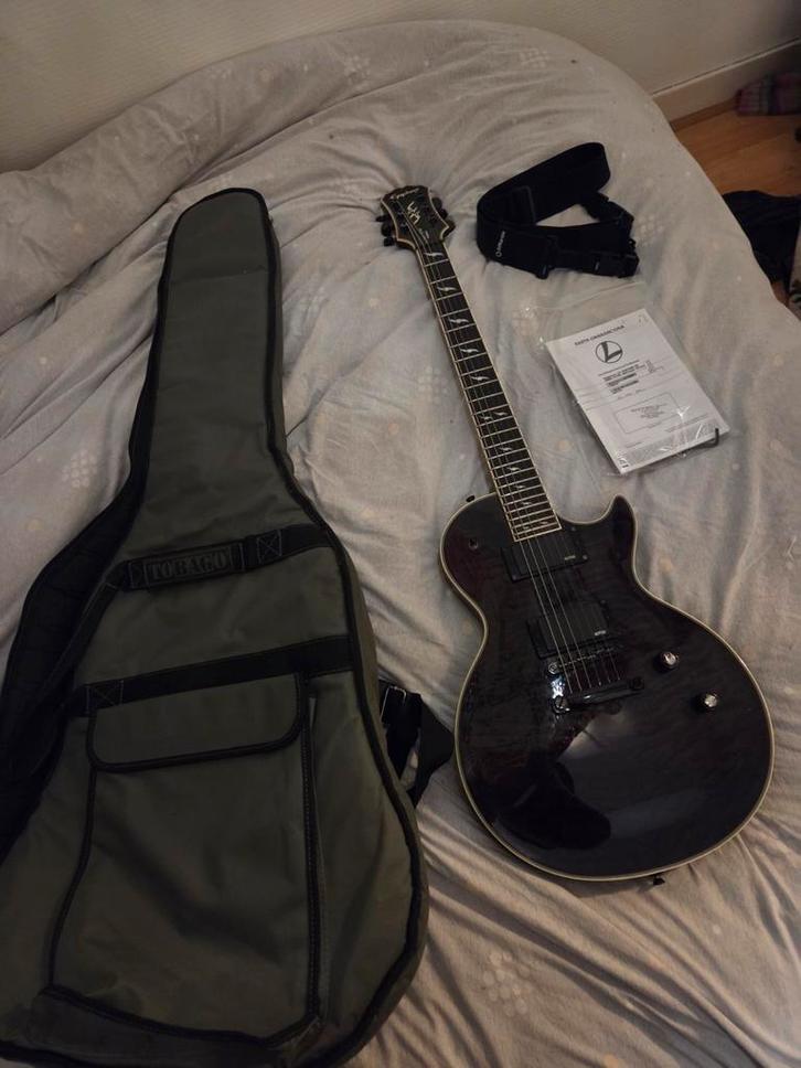 Epiphone Les Paul Custom EX Prohecy + Gigbag, Muziek en Instrumenten, Snaarinstrumenten | Gitaren | Elektrisch, Zo goed als nieuw