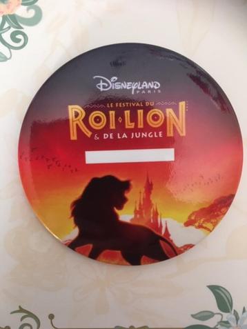 Disneyland button The Lion king ( Roi Lion & de la jungle ) beschikbaar voor biedingen